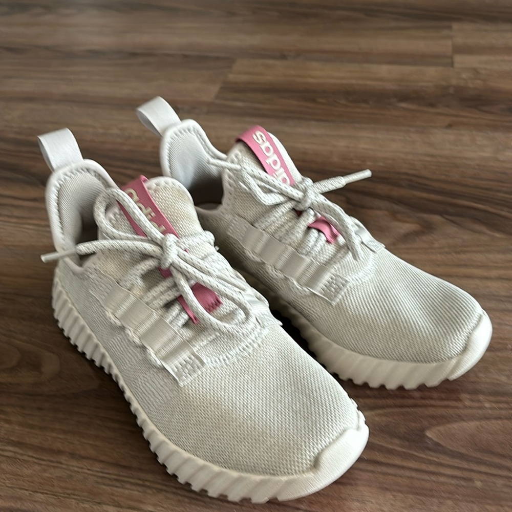 Adidas tan athletic shoes size 6.5